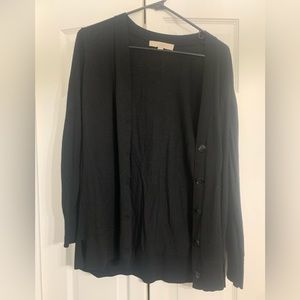 black cardigan